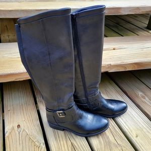 BareTraps black tall boots size 6 medium. Over the calf. Casual/dressy style